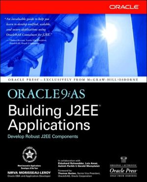 Book Oracle9ias Building J2ee(tm) Applications free