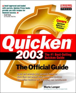 Book Quicken(R) 2003: The Official Guide free