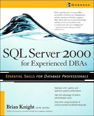 Book SQL Server 2000 for Experienced DBAs free
