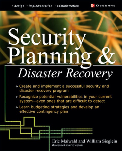 Book Security Planning and Disaster Recovery free