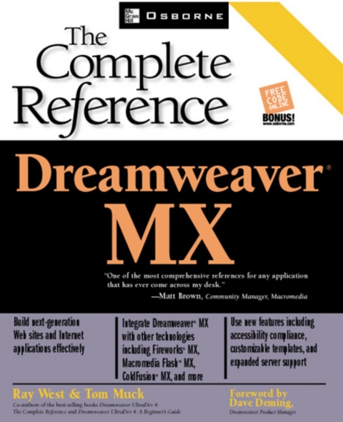 Book Dreamweaver MX: The Complete Reference free