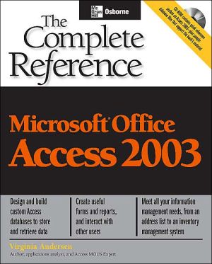 Book Microsoft Office Access 2003: The Complete Reference (Osborne Complete Reference Series) free