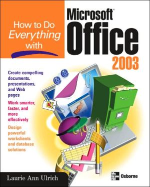 Book How to Do Everything with Microsoft Office 2003 (How to Do Everything) free