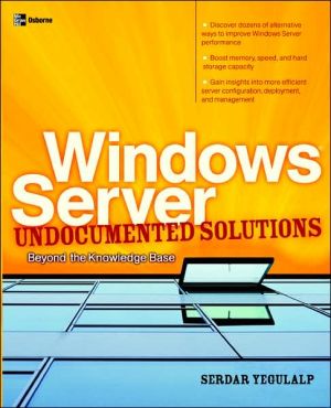 Book Windows Server Undocumented Solutions: Beyond the Knowledge Base (One-Off) free