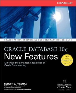 Book Oracle Database 10g New Features (Osborne ORACLE Press Series) free