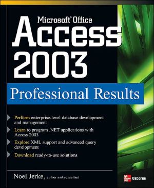 Book Microsoft Office Access 2003 Professional Results free
