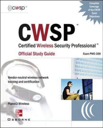 Book CWSP Certified Wireless Security Professional Official Study Guide (Exam PW0-200) free