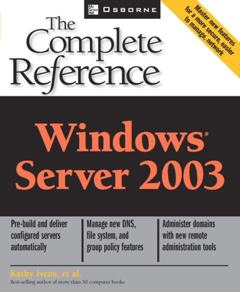 Book Windows Server 2003: The Complete Reference free