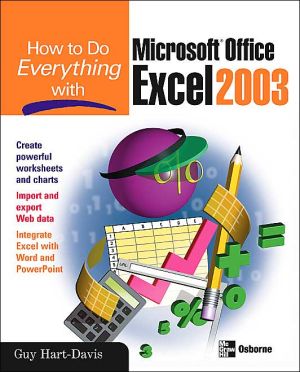 Book How to Do Everything with Microsoft Office Excel 2003 (How to Do Everything) free