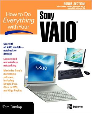 Book How to Do Everything with Your Sony Vaio (How to Do Everything) free