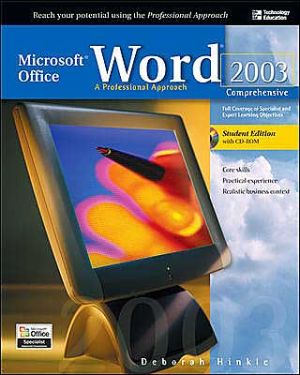 Book Microsoft Office Word 2003: A Professional Approach, Comprehensive Student Edition w/ CD-ROM free