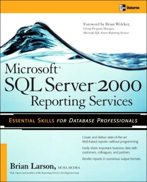 Book Microsoft SQL Server 2000 Reporting Services (Database) free