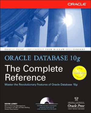 Book Oracle Database 10g: The Complete Reference (Osborne ORACLE Press Series) free