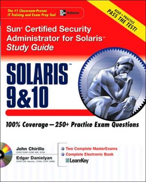 Book Sun Certified Security Administrator for Solaris 9 & 10 Study Guide (Certification Press) free