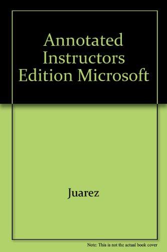 Book Annotated Instructors Edition Microsoft free