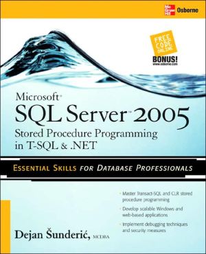 Book Microsoft SQL Server 2005 Stored Procedure Programming in T-SQL & .NET free