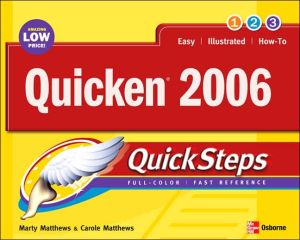 Book Quicken 2006 QuickSteps free