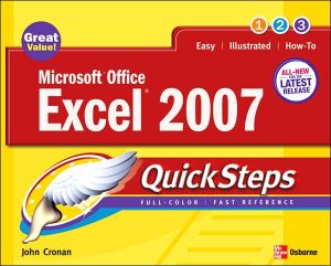 Book Microsoft Office Excel 2007 QuickSteps free