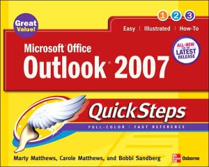 Book Microsoft Office Outlook 2007 QuickSteps free