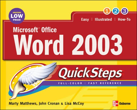 Book Microsoft Office Word 2003 QuickSteps free