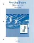 Book Working Papers Chapters 1-18 for use with Fundamental Accounting Principles free