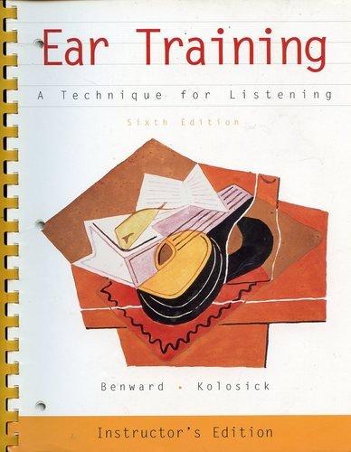 Book Ear Training: A Technique for Listening Instructor's Edition free