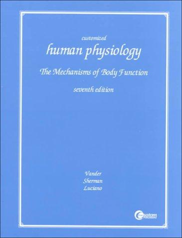 Book Human Physiology: The Mechanisms Of Body Function free