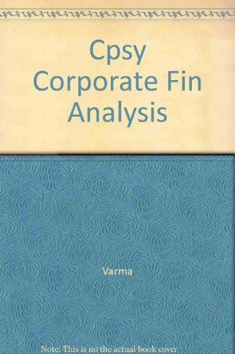 Book Corporate Financial Analysis free