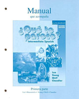 Book Workbook/Lab Manual (Part 1) to accompany ¿Que te parece? free
