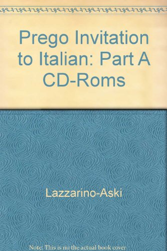 Book Student Program to Accompany Prego! An Invitation to Italian, Part A (Audio CD) free