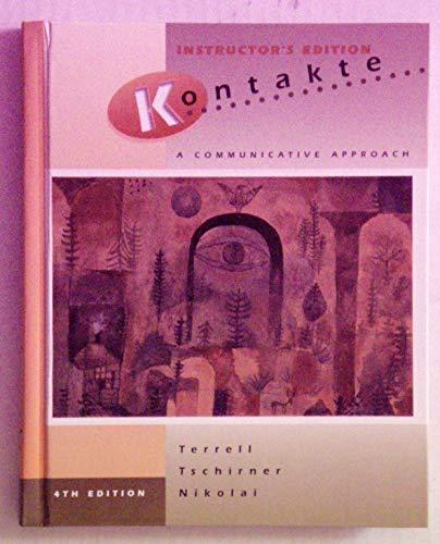 Book Kontakte: A Communicative Approach (English and German Edition) free