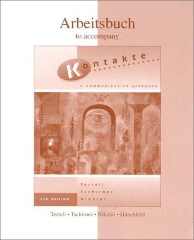 Book Workbook/Lab Manual to accompany Kontakte: A Communicative Approach free