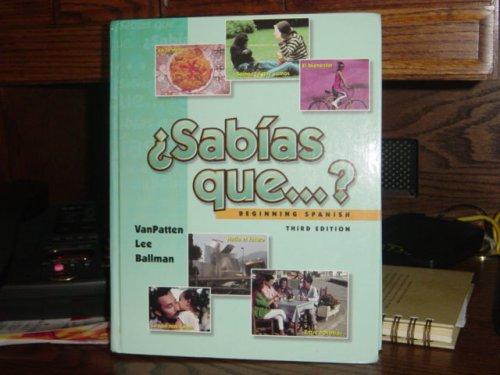Book Sabias Que...? Beginning Spanish free
