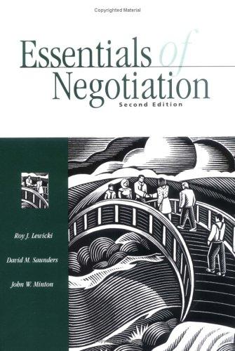 Book Essentials of Negotiation free