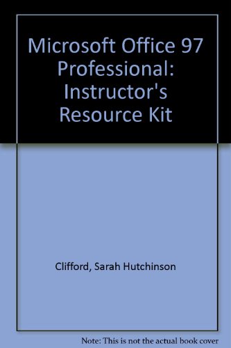 Book Microsoft Office 97 Professional: Instructor's Resource Kit free