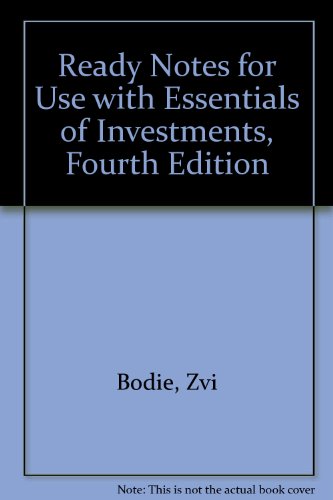 Book Ready Notes to accompany Essentials of Investments free