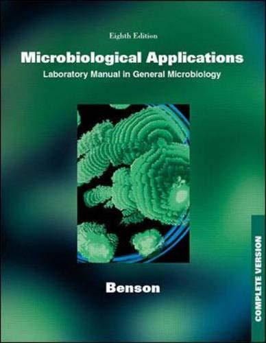 Book Microbiological Applications: A Laboratory Manual in General Microbiology, Complete Version free