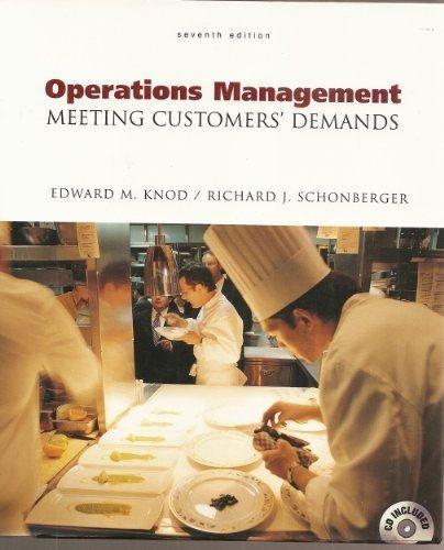 Book Operations Management Meeting Customers' Demands, 7th Edition free