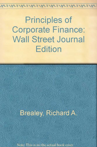 Book Principles Of Corporate Finance: Wall Street Journal Edition free