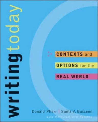 Book Writing Today: Contexts and Options for the Real World (Instructor's Edition) free