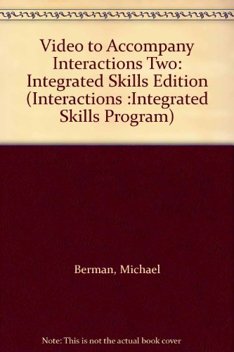 Book Video To Accompany Interactions Two: Integrated Skills Edition (interactions Integrated Skills) free