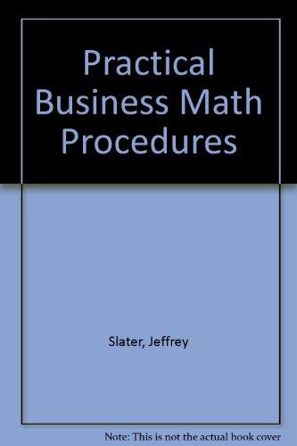 Book Student Solutions Manual to accompany Practical Business Math Procedures free