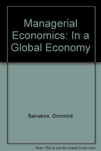 Book Managerial Economics: In A Global Economy free