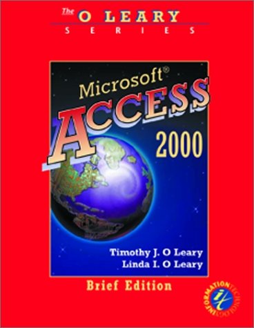 Book O'Leary Series:  Microsoft  Access 2000 Brief Edition free