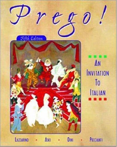 Book Prego! An Invitation to Italian (Student Edition + Listening Comprehension Audio CD) free
