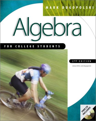 Book Algebra for College Students with CD-Rom Mac mandatory package free