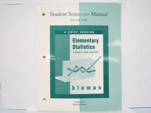 Book Student Solutions Manual for use with Elementary Statistics: A Brief Version free