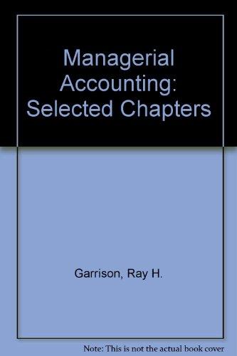 Book Managerial Accounting: Selected Chapters free