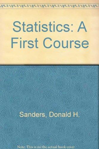 Book Statistics: A First Course free