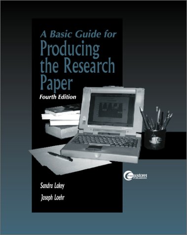Book Basic Guide for Producing a Research Paper free